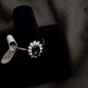 Black & silver ring